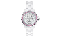 CHANEL J12 Collection Wrist Watch Quartz Movement Ceramic Strap Mother-of-Pearl Color Watch Dial Women's