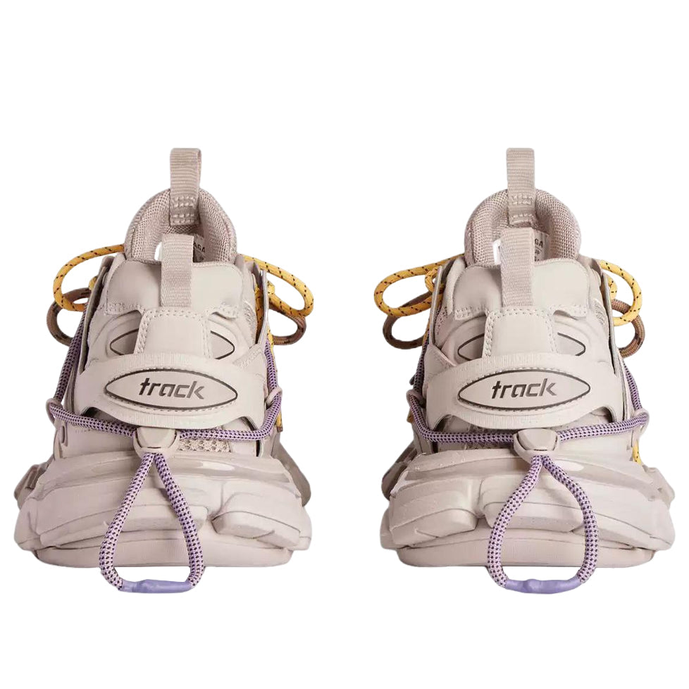 (WMNS) Balenciaga Track Trail Laces Sneaker 'Taupe Yellow Purple Brown Black' 800590WTRHK9751