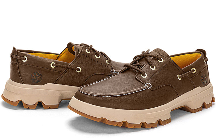 Timberland Greenstride Originals Ultra Leather Boat Shoes 'Dark Brown' A5RH4W