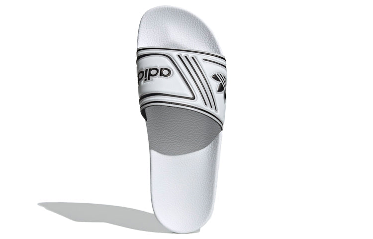 adidas originals Adilette Slides 'White Black' EE6178
