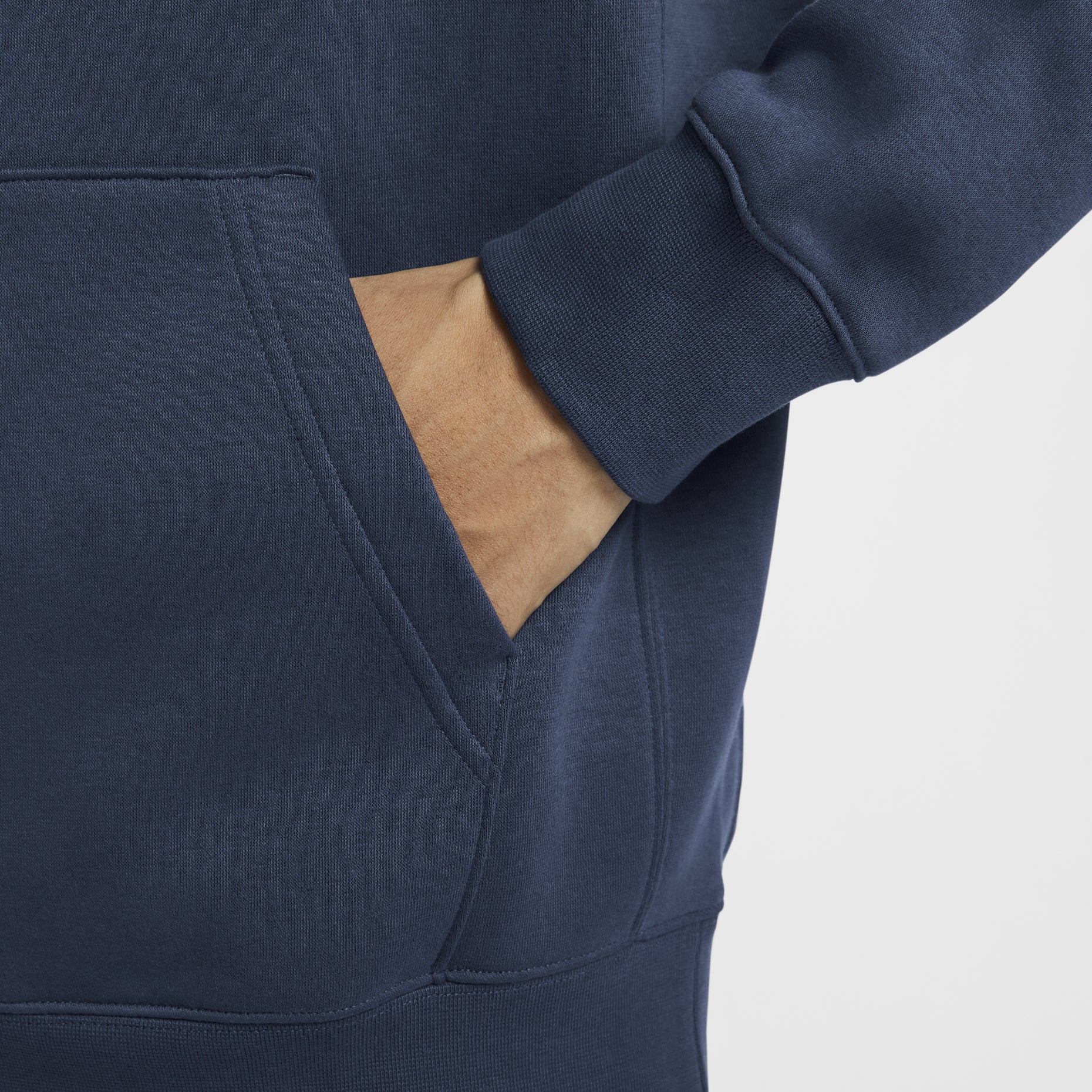 Nike Sportswear Club Fleece Full-Zip Hoodie 'Blue' BV2646-410