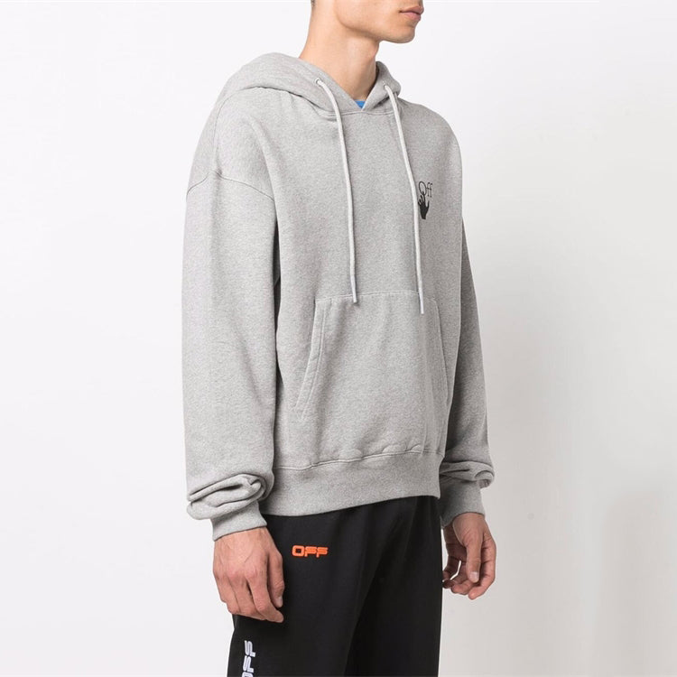 Men's Off-White FW21 Arrow Printing Pullover Gray OMBB037F21FLE0050810