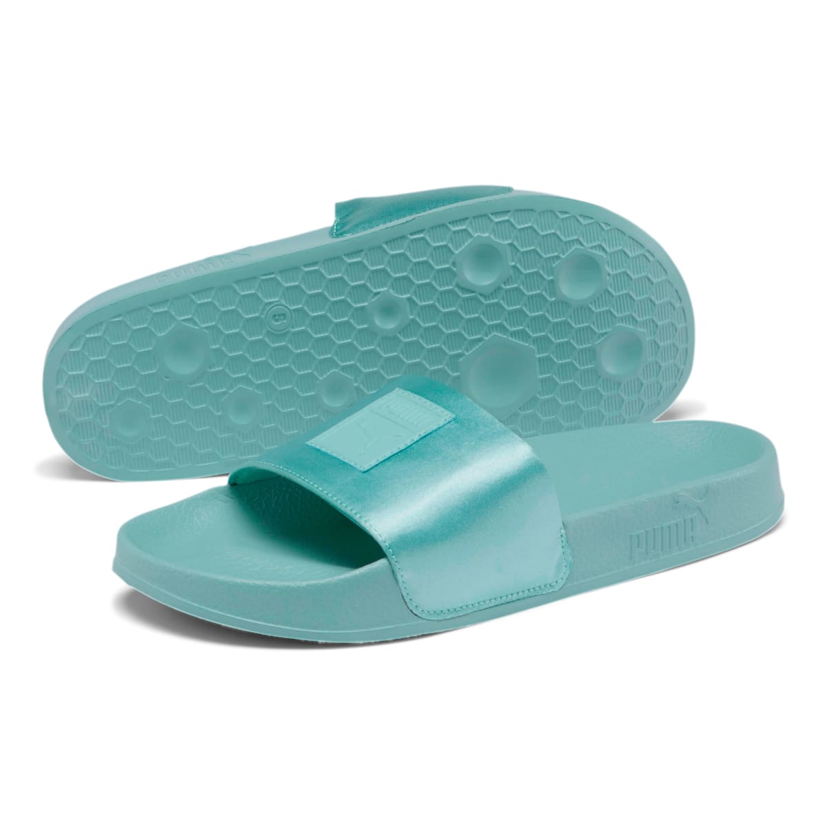 (WMNS) PUMA Leadcat Satin Green Slippers 365338-03