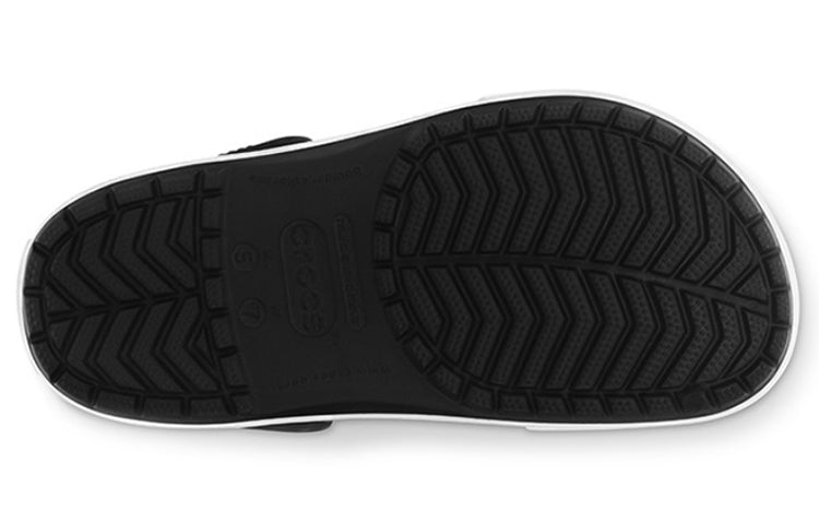 Crocs Crocband Beach Sandals Unisex Black White 11989-060