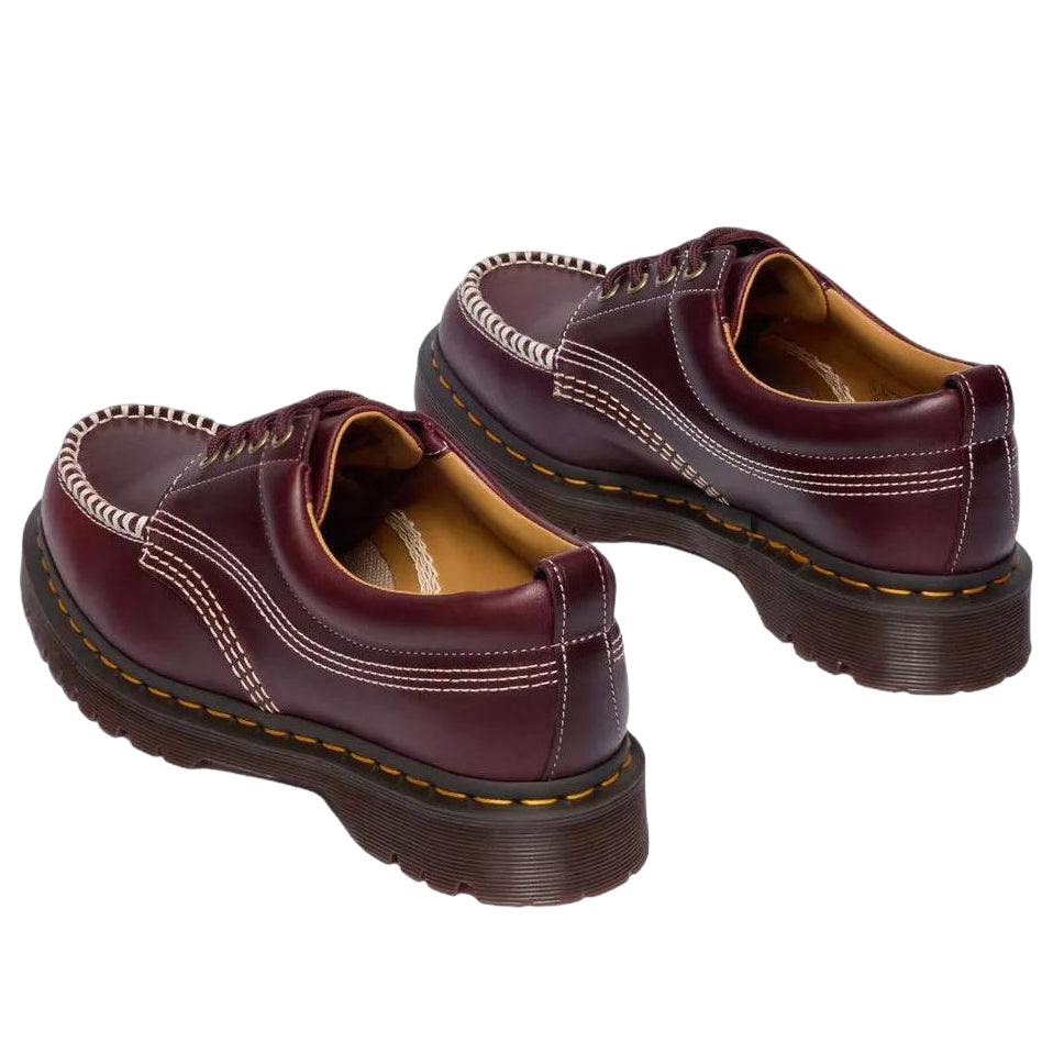 Dr. Martens Lowell Leather Moc Toe Shoes 'Cherry Red' 31817600
