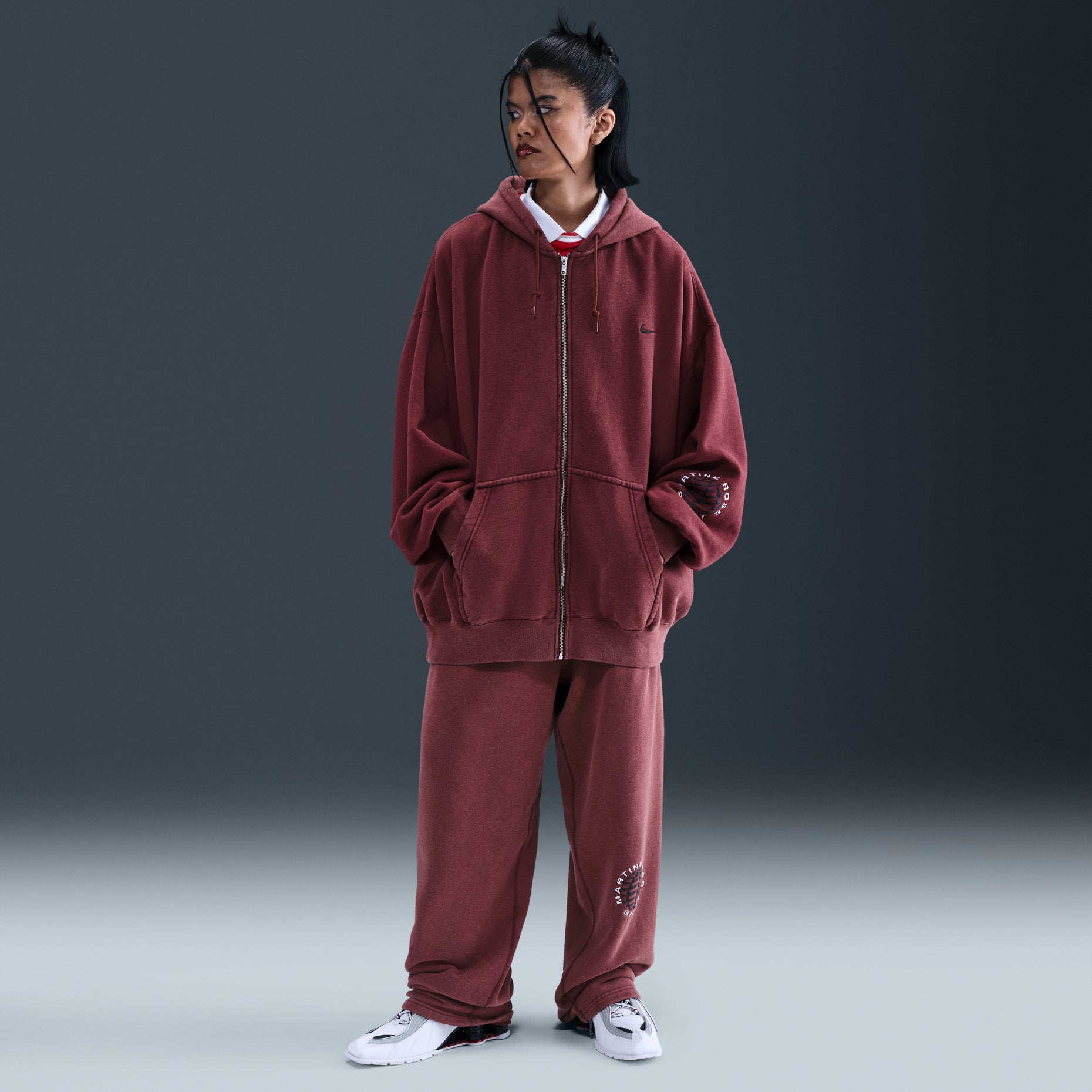 Nike x Martine Rose Full-zip Hoodie 'Red' HM9029-613