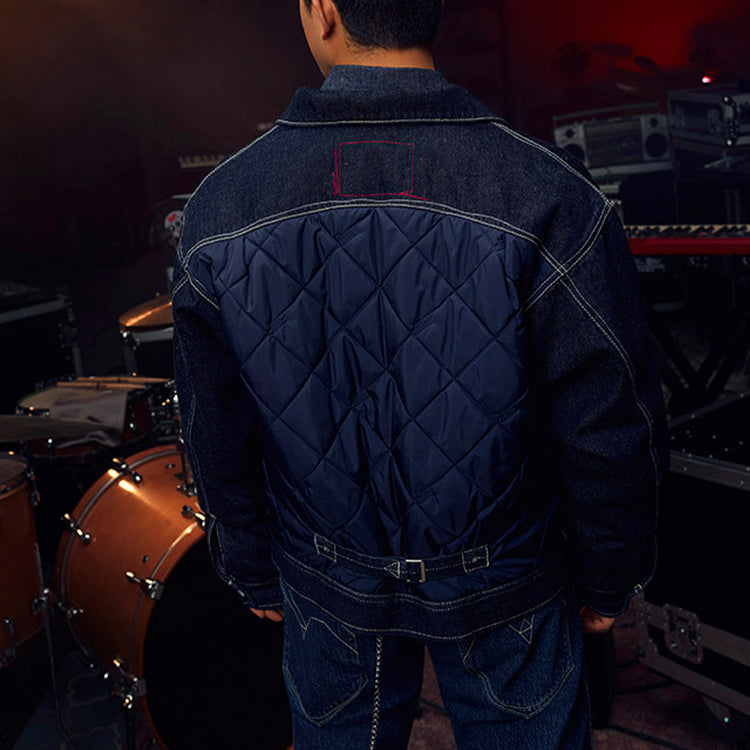 Men's Levis Series Reversible Quilted Denim Dark Denim Blue Jacket A0121-0000