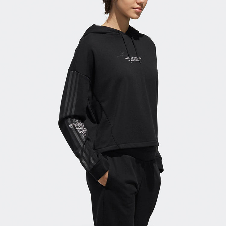 (WMNS) adidas neo Casual Round Neck Long Sleeves Pullover Black DZ7599