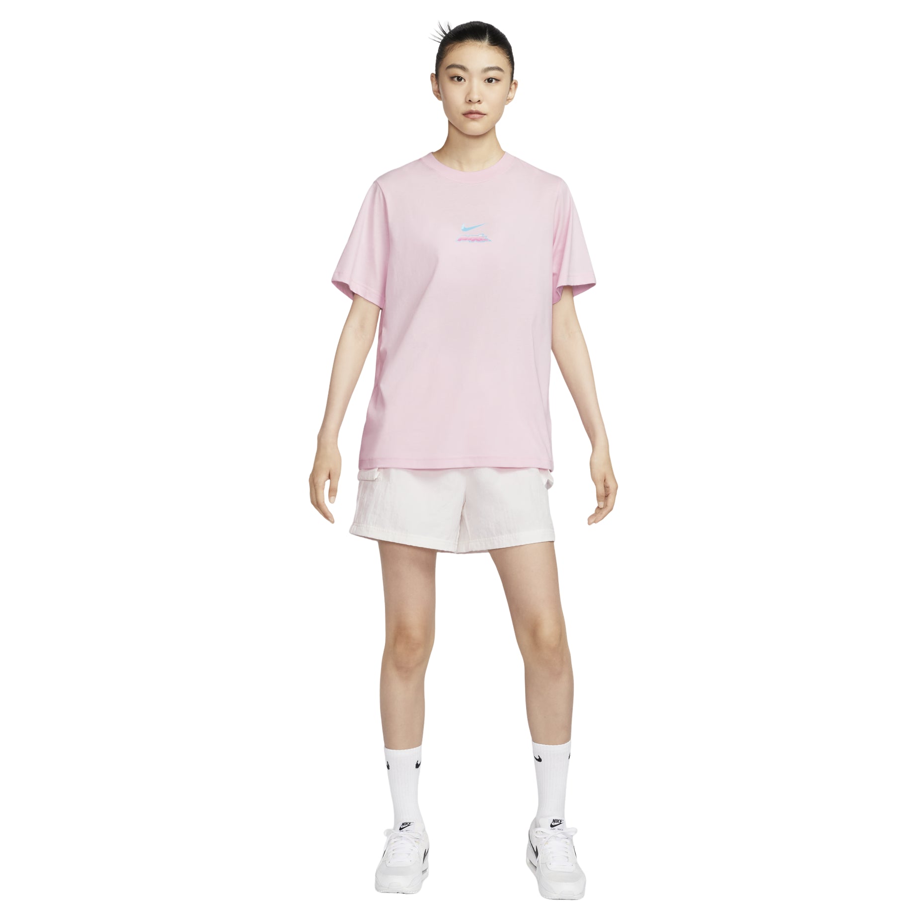 (WMNS) Nike Sportswear Essential T-shirt Asia Sizing 'Pink' HM4625-663
