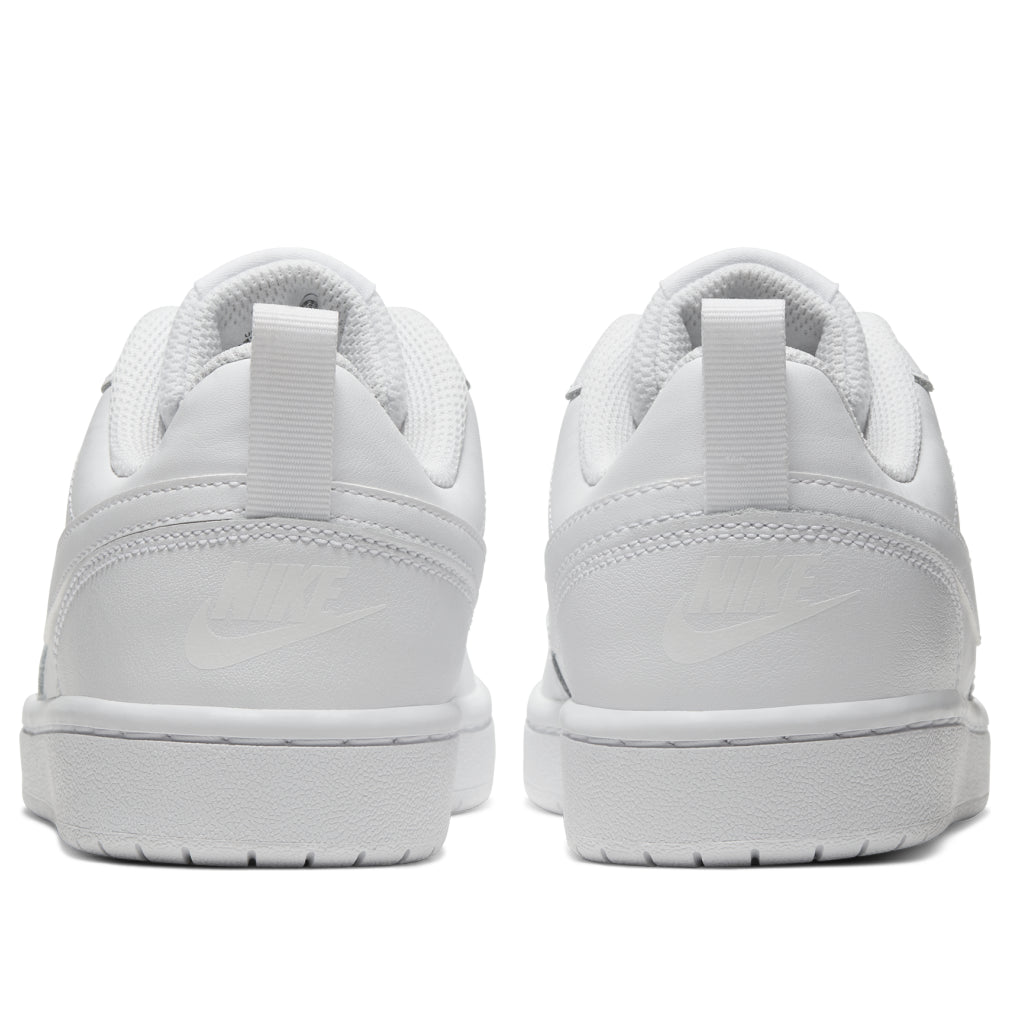 (GS) Nike Court Borough Low 2 'Triple White' BQ5448-100