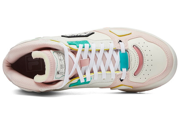 (WMNS) FILA FUSION Heritage Retro Basketball Shoes 'White Pink' T12W111204FBS