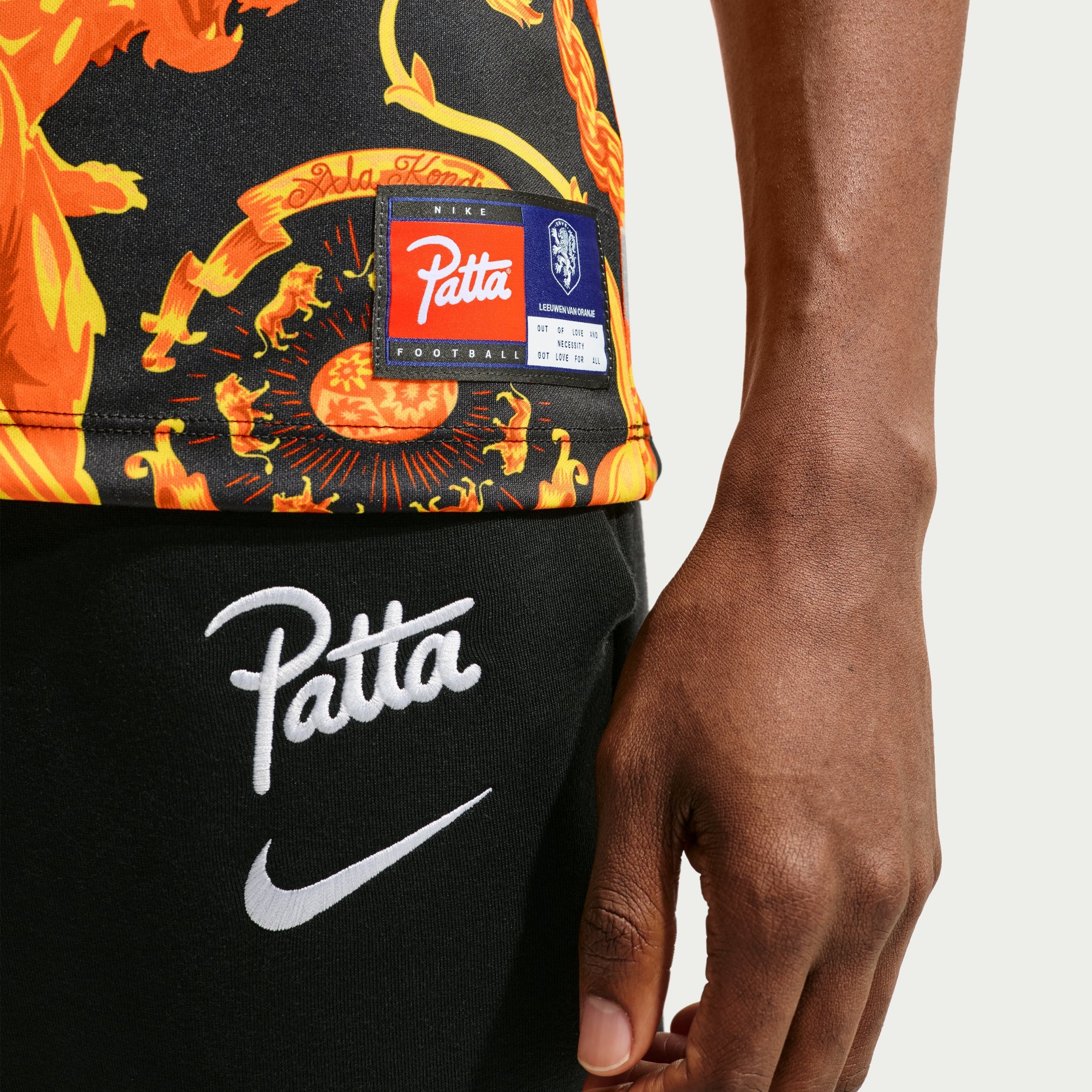 Nike x Netherlands x Patta Academy Pro T-Shirt 'Black White' IH1678-010