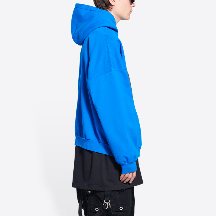 Balenciaga x THE SIMPSONS Cotton Hoodie Wide Fit 'Blue' 674986TLVG84210
