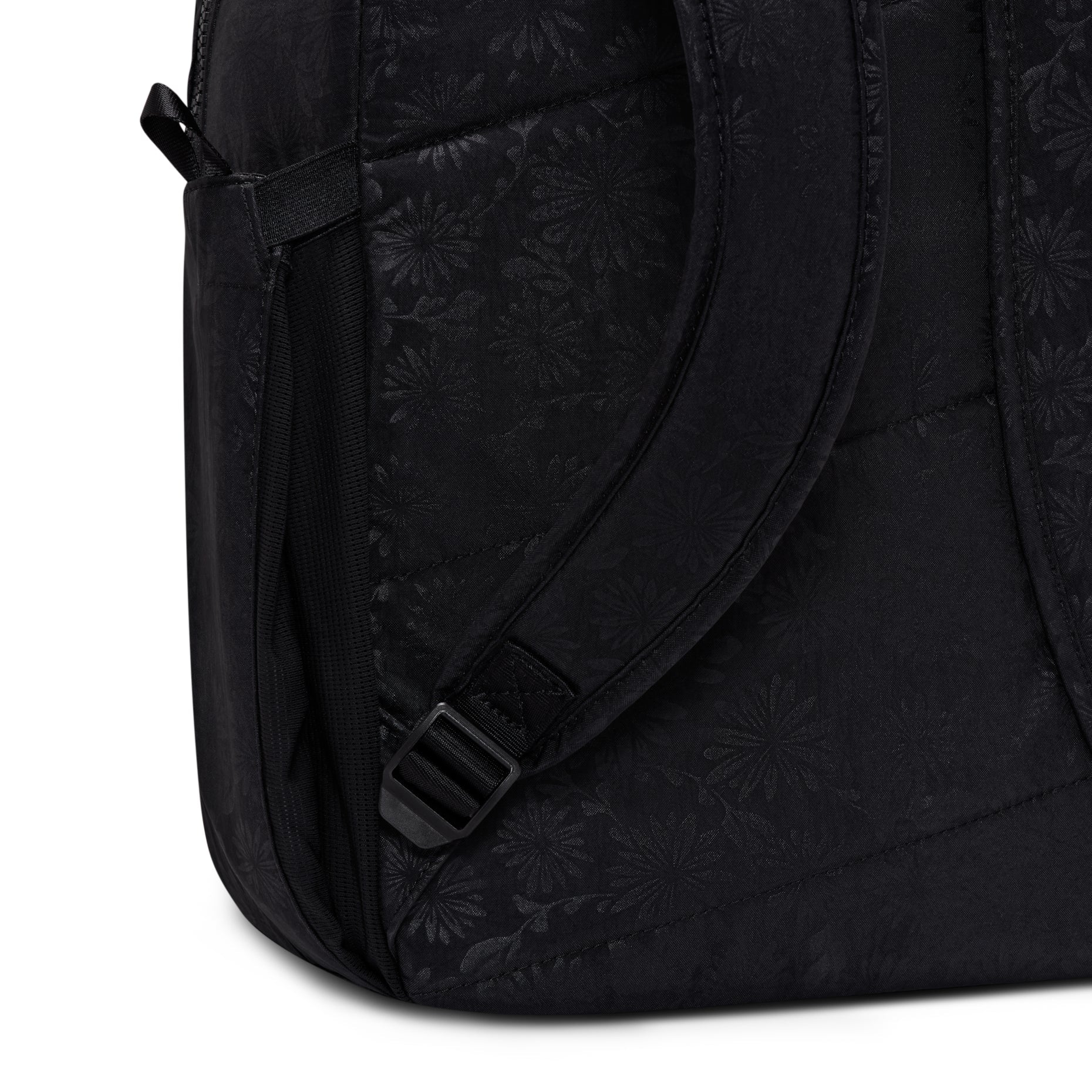 Nike Aura Floral 24L Backpack 'Black Gunmetal' IQ1267-010