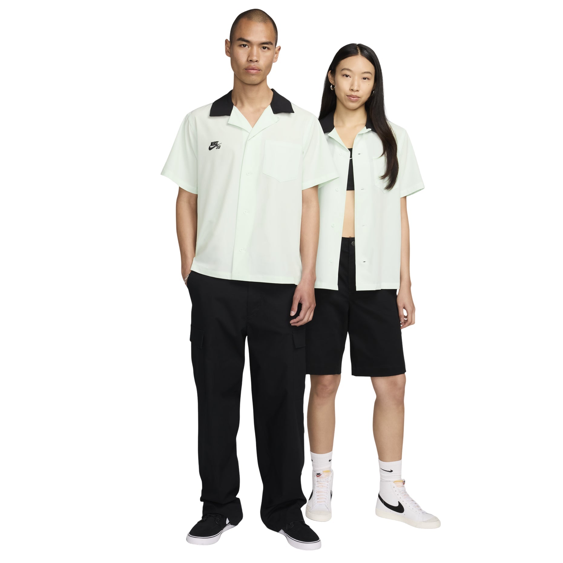 Nike SB Short-Sleeve Button-Up Skate Bowler Shirt 'Federation Agnostic' FZ4059-394