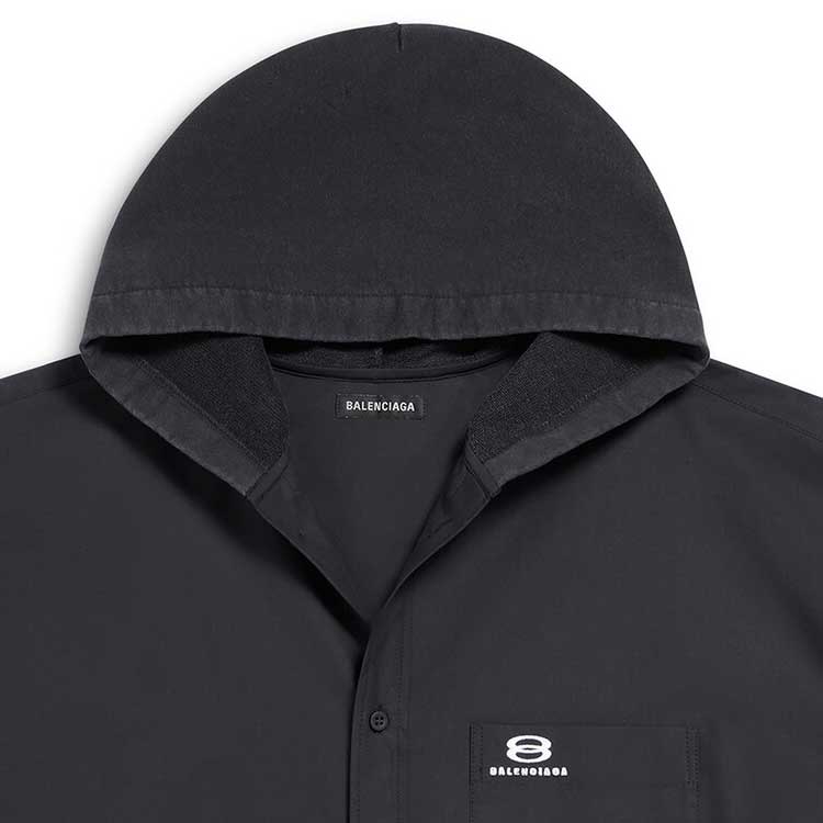 Balenciaga Unity Sports Icon Patched Shirt Large Fit 'Black' 768771TNM601000