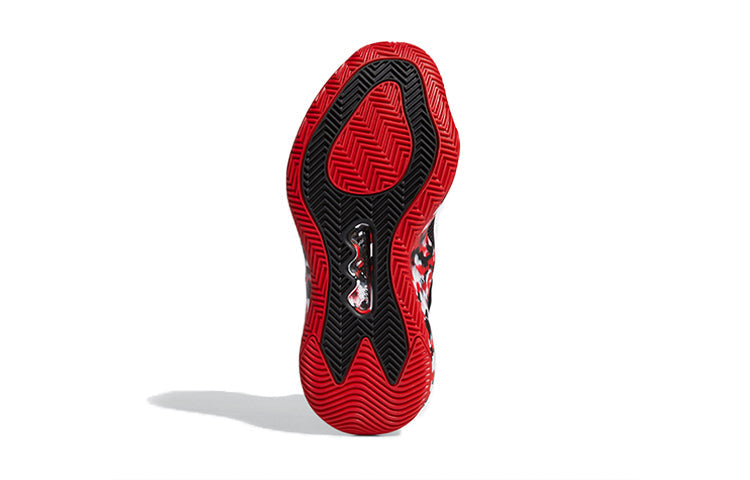 (GS) adidas Deep Threat J Black/Red FV8634