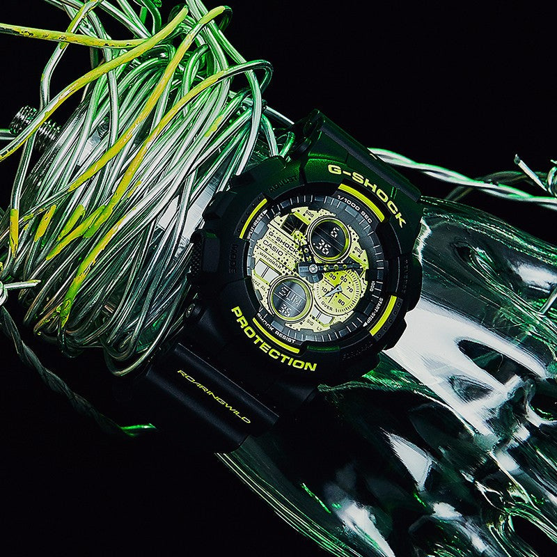 CASIO G-Shock Analog-Digital 'Black Green' GA-140DC-1A