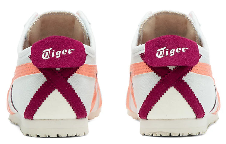 (WMNS) Onitsuka Tiger Mexico 66 Slip-On  'White Burgundy Orange' 1182A087-400