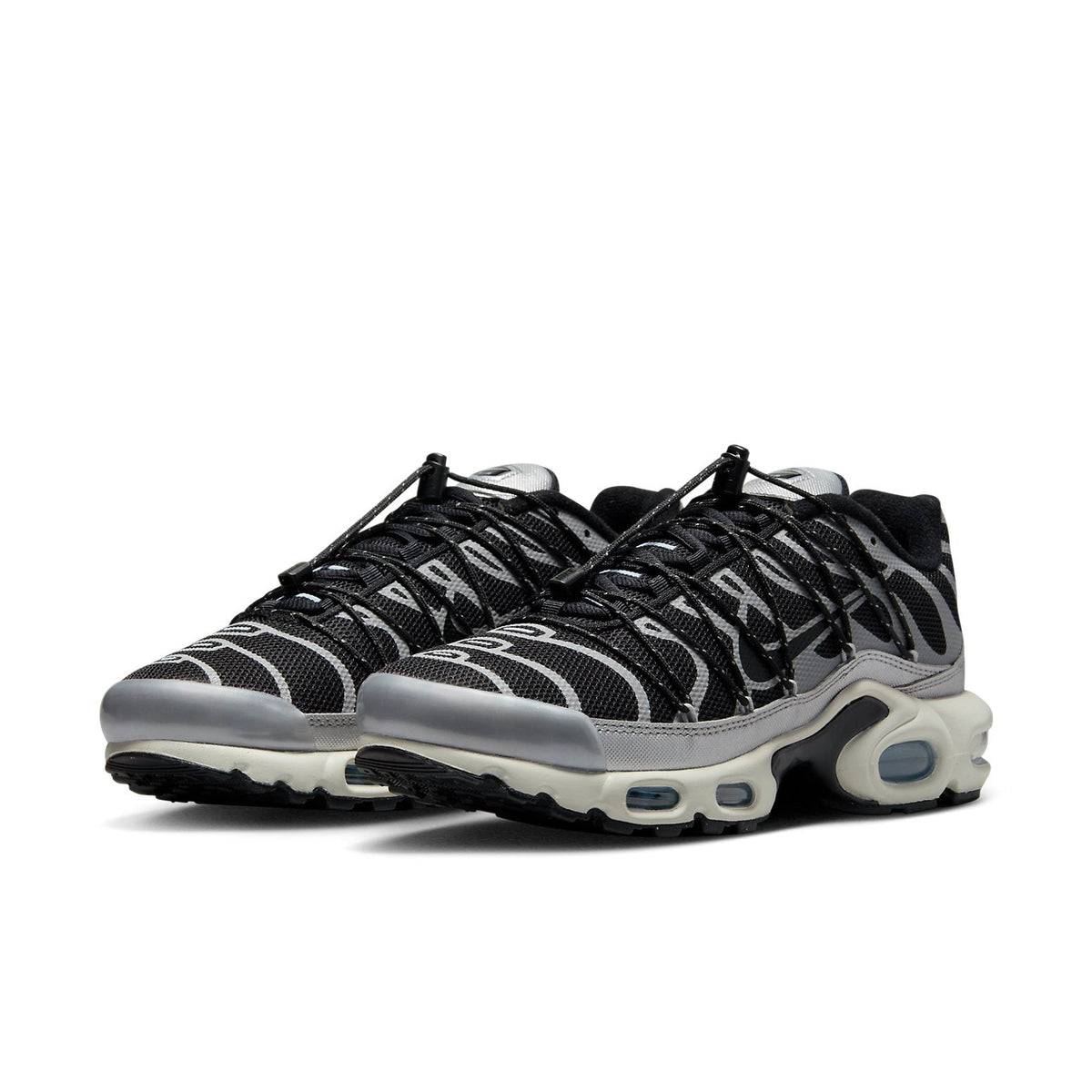 (WMNS) Nike Air Max Plus 'Lace Toggle - Black Metallic Silver' FD0799-001