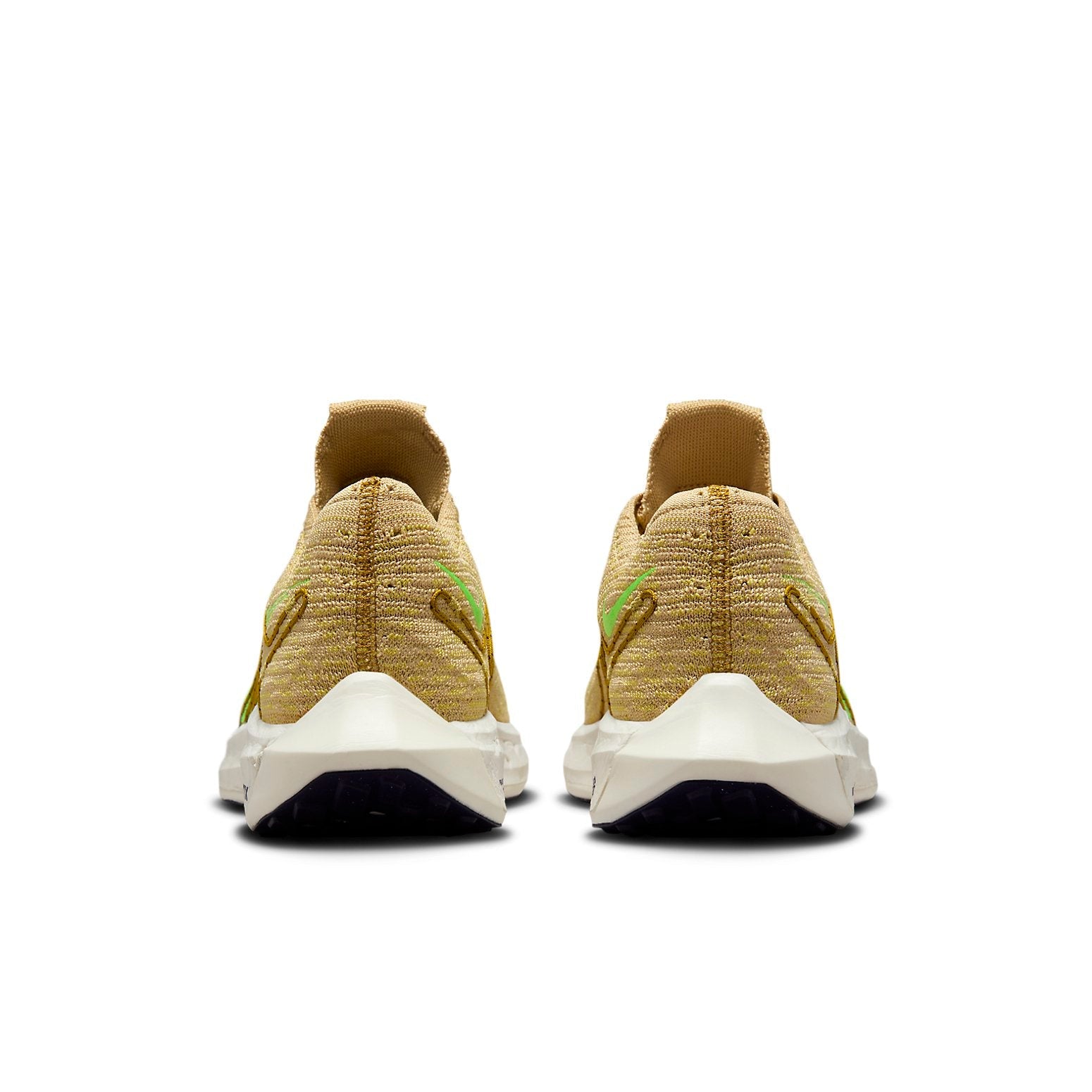 Nike Pegasus Turbo Next Nature Road Running Shoes 'Sesame Buff Gold Bronzine Lime Blast' DM3413-200