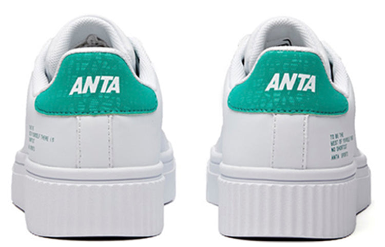 (WMNS) ANTA Skateboarding Shoes 'White Green' 92848010-6