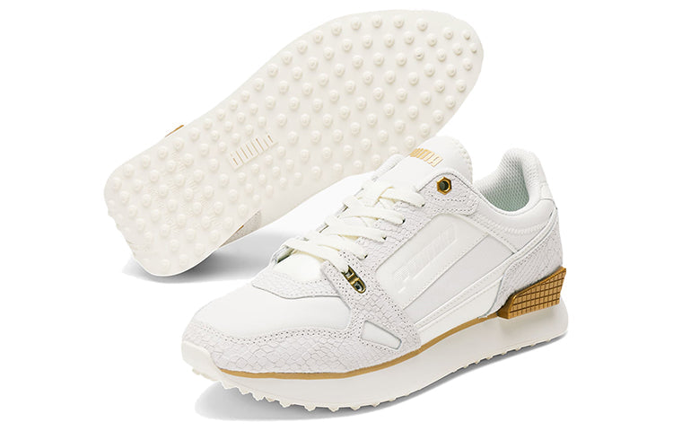 (WMNS) PUMA Mile Rider 'Metallic - White Snakeskin' 375556-01