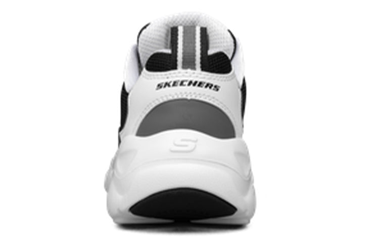 (WMNS) Skechers D'Lites Low-Top Daddy Shoes Black/White 88888415-WBK