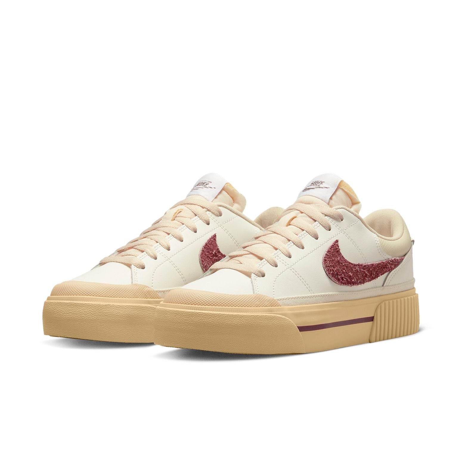 (WMNS) Nike Court Legacy Lift 'Sail Dark Beetroot' DZ4766-133