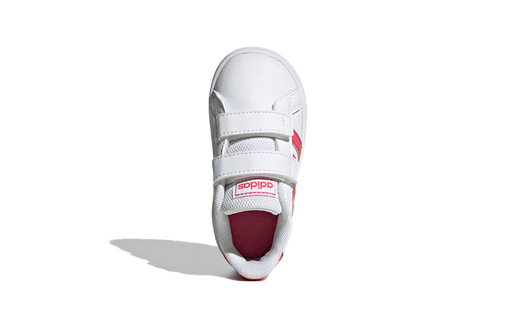 (TD) adidas Grand Court Infant 'White Real Pink' EF0115