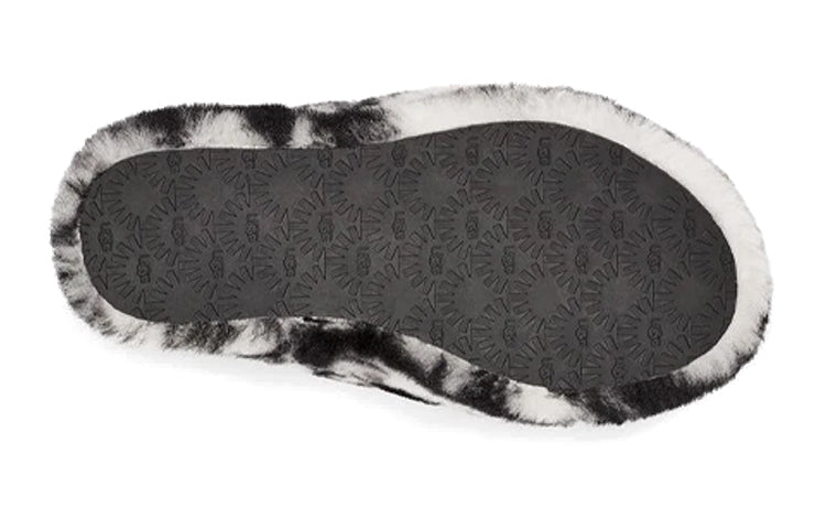 (PS) UGG Fluff Yeah Slide 'Black White Marble' 1123636K-BLK
