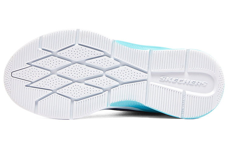 (GS) Skechers Girls Microspec Rejoice Racer 'Navy Light Blue Pink' 303070L-NVMT