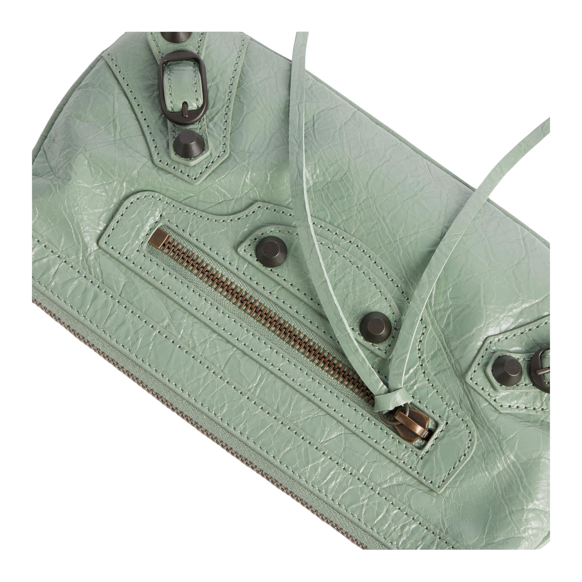 Balenciaga Le City Pouch On Strap 'Heritage Green' 8639602ABEK3405
