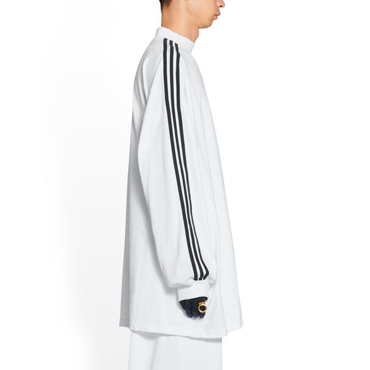 Balenciaga x adidas Long Sleeve T-shirt Oversized 'White' 728789TNVA61156