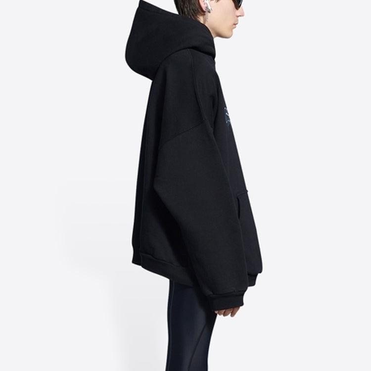 Balenciaga Slime Hoodie Wide Fit 'Black' 674986TLVF21069