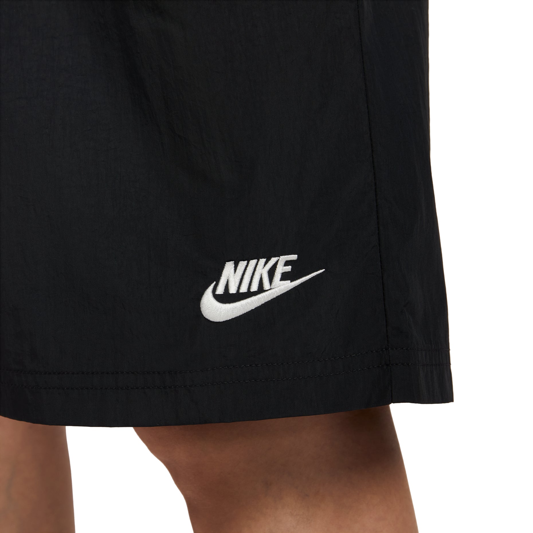(WMNS) Nike Sportswear Mid-Rise Loose Knee-Length Shorts 'Black Sail' IH8465-010