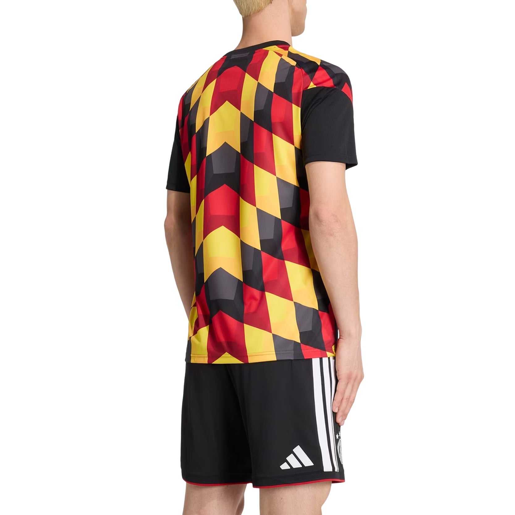 adidas Germany 26 Home Pre Match Jersey Asia Sizing 'Black Team Yellow' JZ4577
