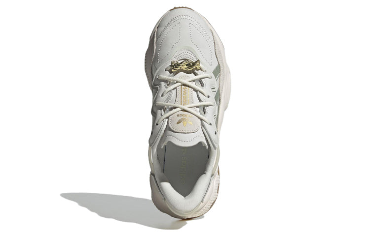 (WMNS) adidas originals Ozweego 'White Linen Green Gum' HQ6958