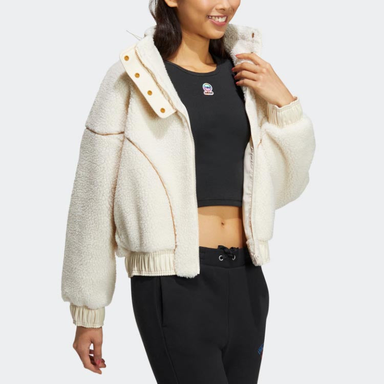 (WMNS) adidas Neo x Jujutsu Kaisen Fleece Jacket 'hite' HZ2420