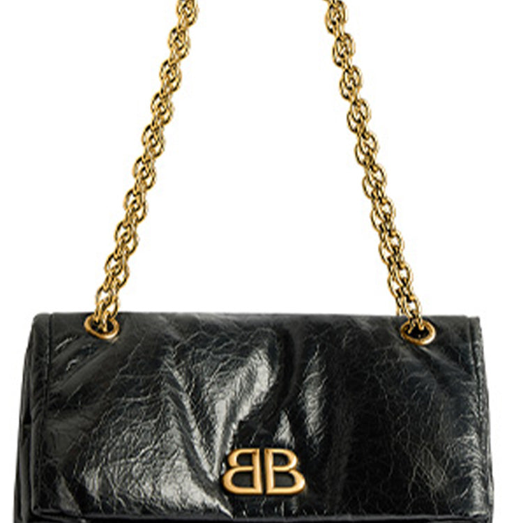 (WMNS) Balenciaga Monaco Small Chain Bag 'Black' 7659662AAR81000