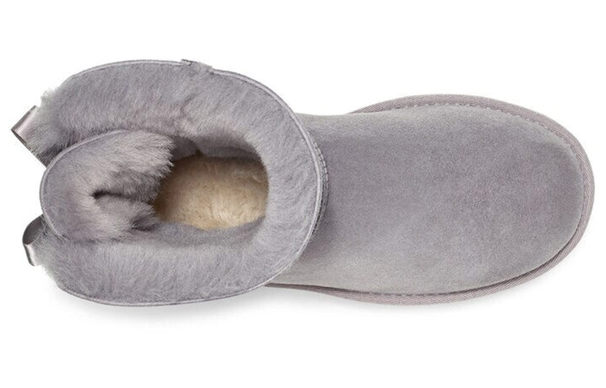 (WMNS) UGG Mini Bailey Bow II 'Grey' 1016501-SAMT