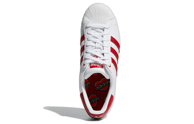 adidas Superstar 'Velcro Patches - White Scarlet' FY3117