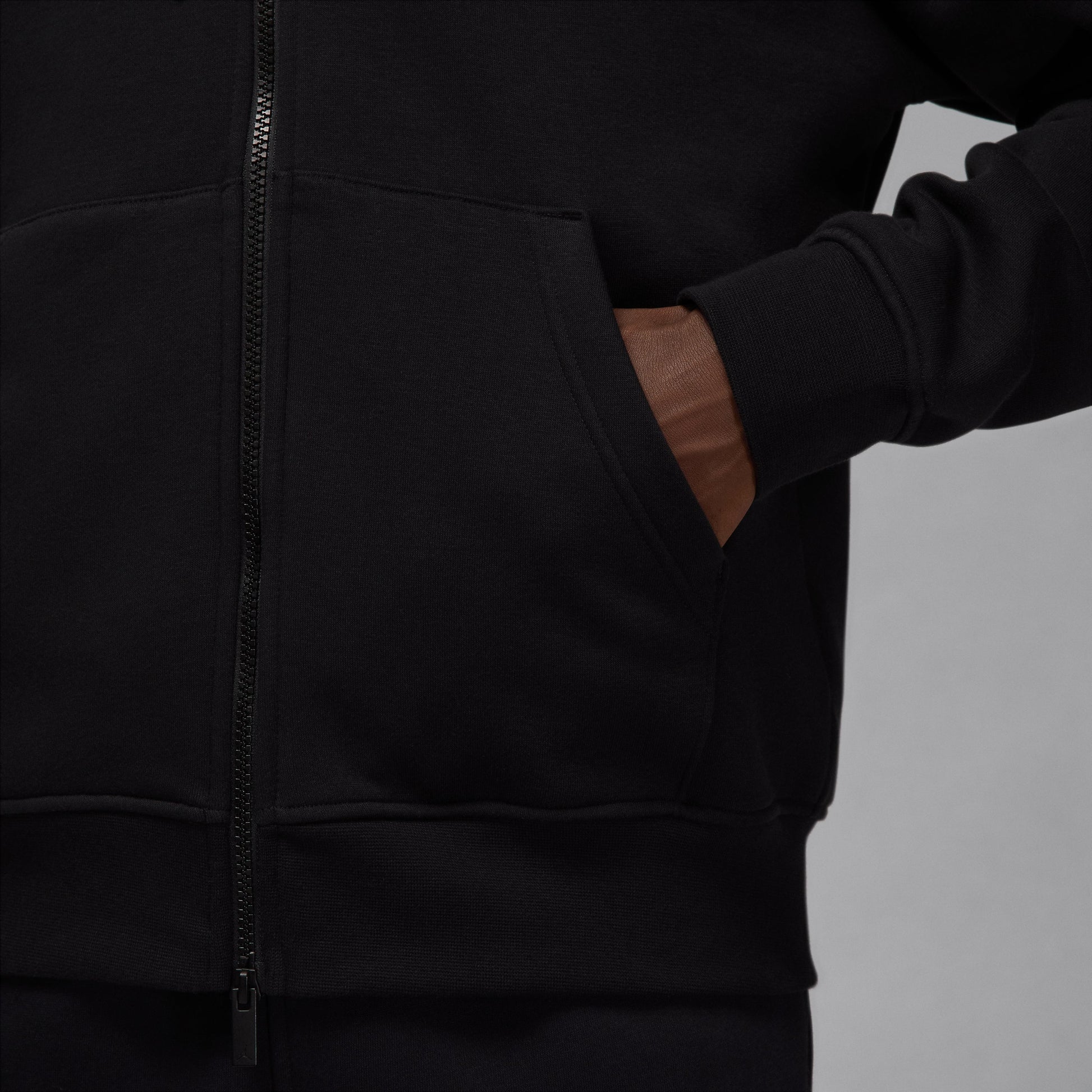 Air Jordan Brooklyn Fleece Full-Zip Hoodie 'Black' FV7289-010