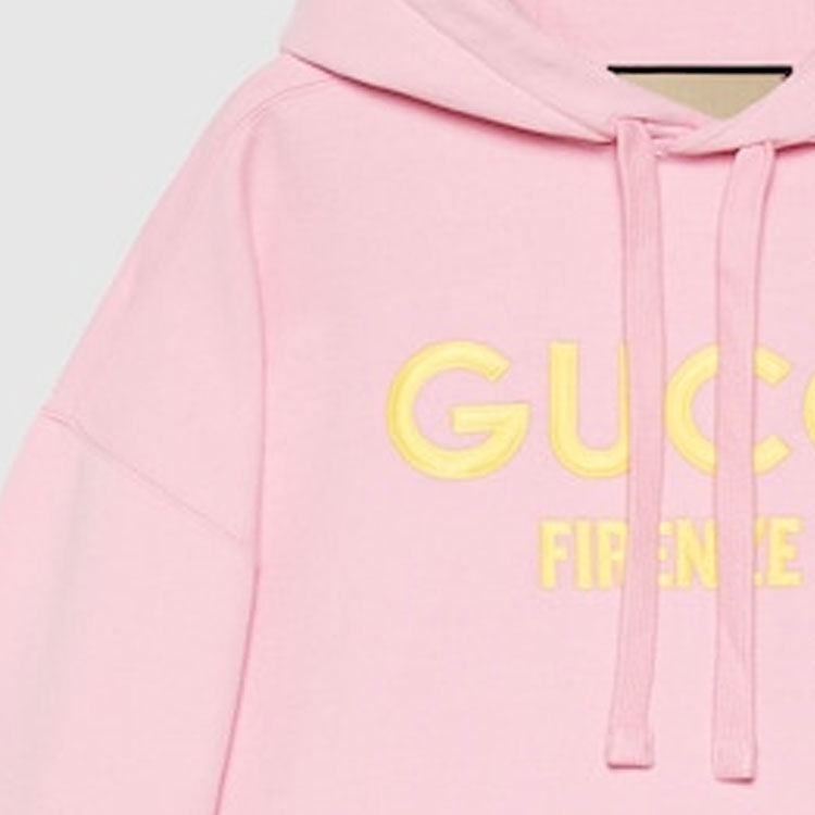 (WMNS) Gucci Cotton Hooded Sweatshirt With Embroidery 'Pink' 765384-XJF0S-5358