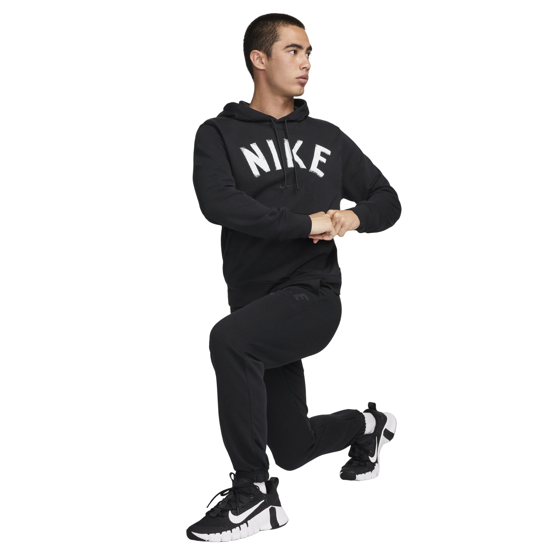 Nike Swoosh Dri-FIT Fleece Fitness Joggers Asia Sizing 'Black' FV9947-010