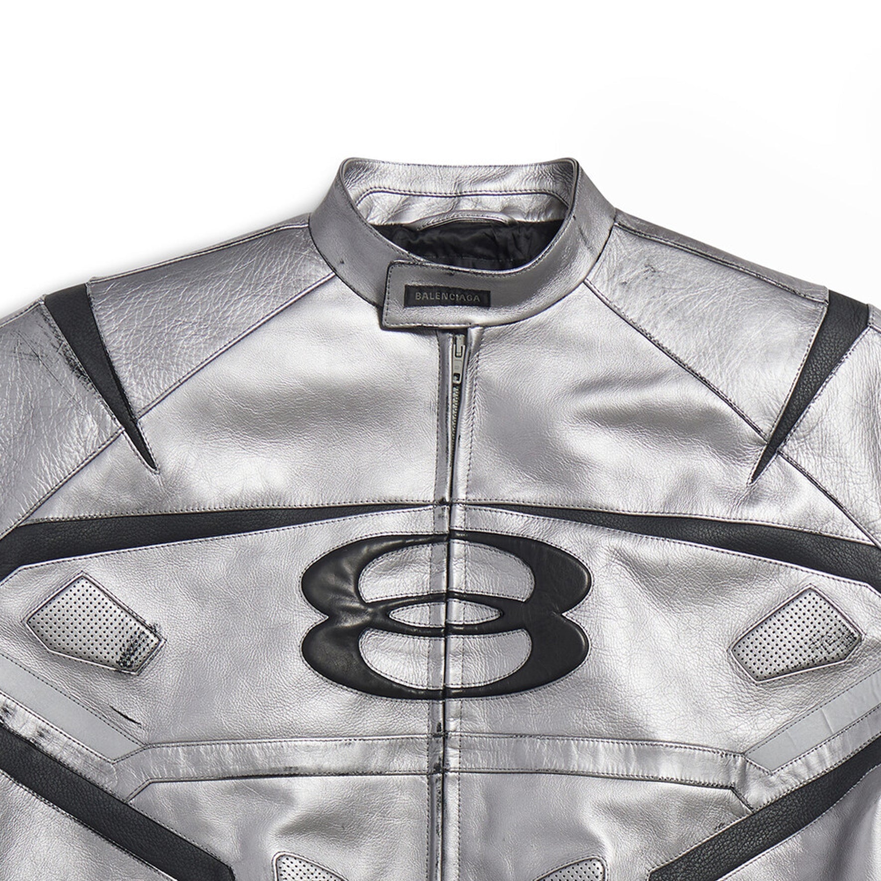 Balenciaga Unity Sports Icon Racer Jacket 'Silver' 787430TQS128106
