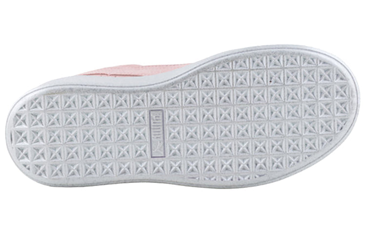 (WMNS) PUMA Suede Platform Satin Pink/White 366106-02