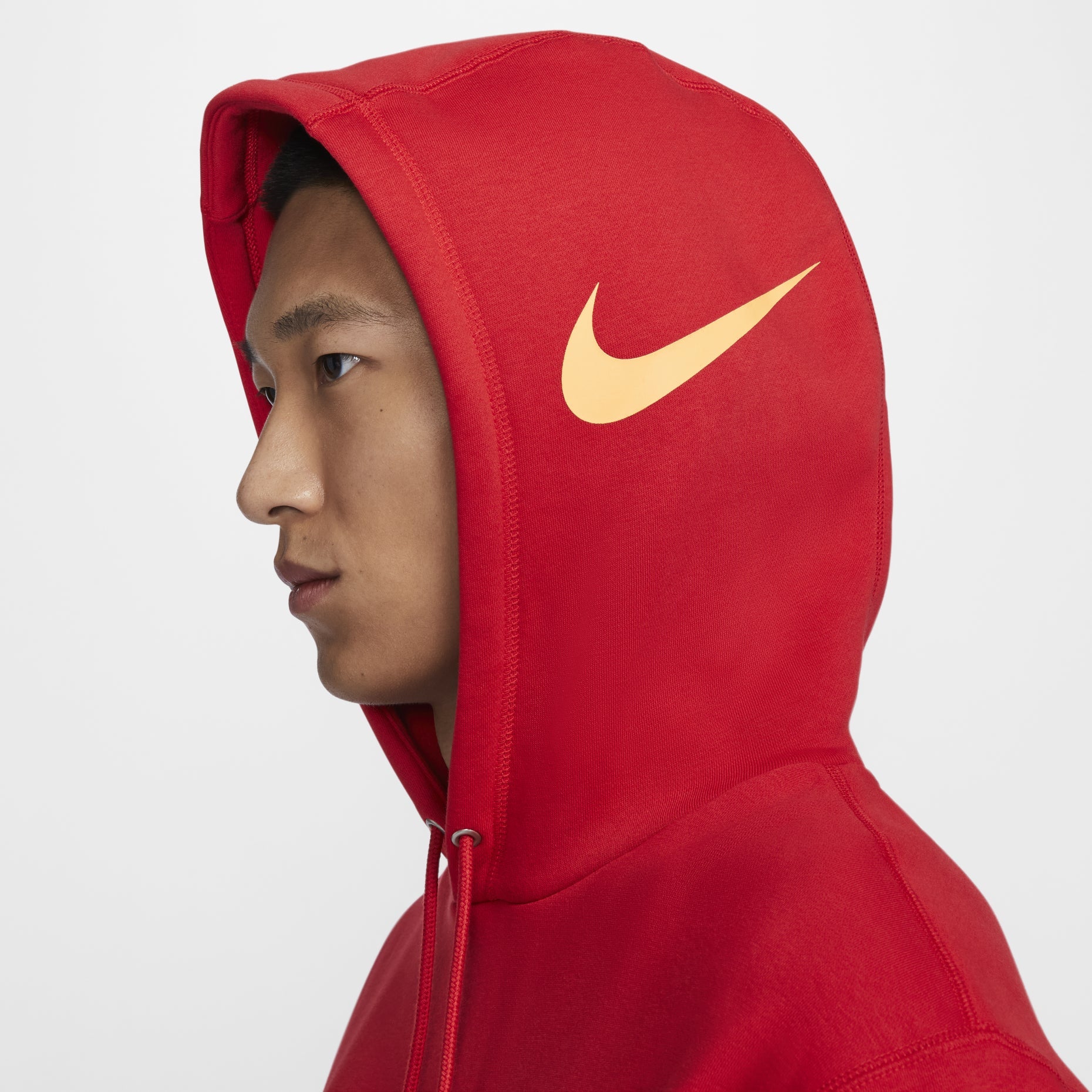 Nike Ja Club Fleece Basketball Hoodie Asia Sizing 'University Red Gold' FZ1039-657
