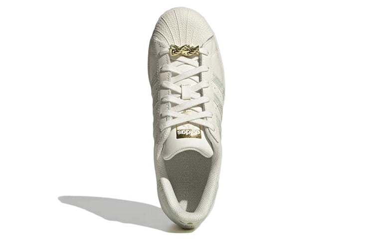 (WMNS) adidas originals Superstar 'Off White Linen Green' HQ6963