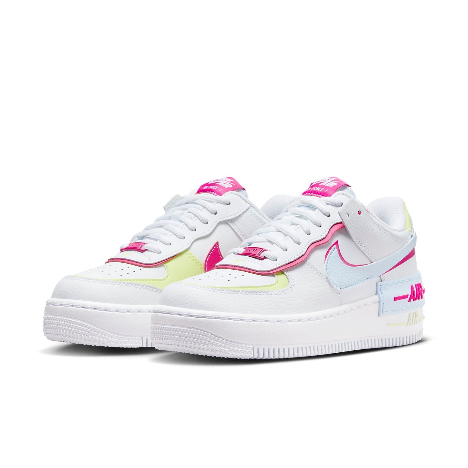 (WMNS) Nike Air Force 1 Shadow 'White Pink Yellow' FQ8885-100